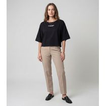 Blusa Feminina Em Viscotorcion Infinita Cor Preto