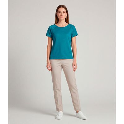 Blusa Feminina Básica Infinita Cor Azul GG / Azul
