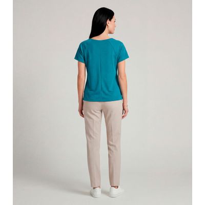Blusa Feminina Básica Infinita Cor Azul P / Azul