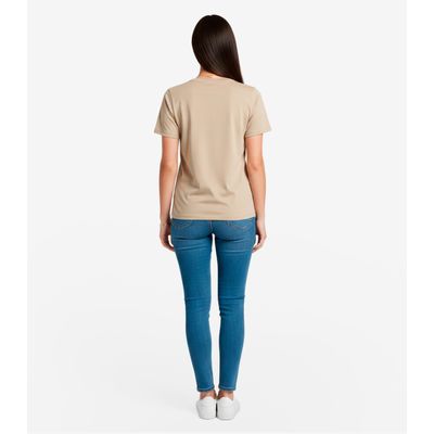 Blusa Feminina Em Viscotricot Infinita Cor Bege GG / Bege