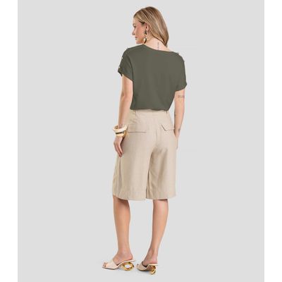 Blusa Feminina Com Botões Dianna Verde G / Verde