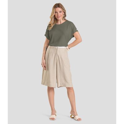 Blusa Feminina Com Botões Dianna Verde G / Verde