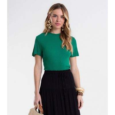 Blusa Feminina Em Ribana Endless Verde P / Verde