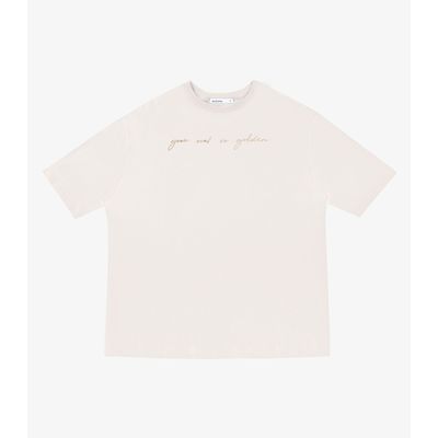 Blusa Feminina Ampla Com Estampa Endless Bege M / Bege