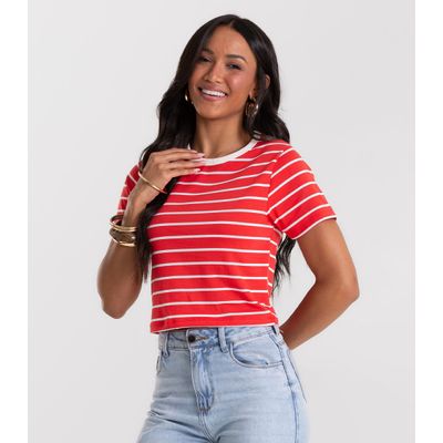 Blusa Feminina em Cotton Leve Rovitex Vermelho GG / Vermelho