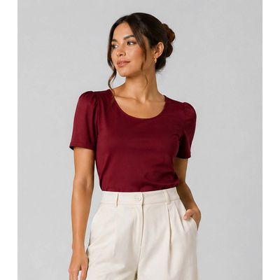 Blusa Feminina Em Malha Langui Infinita Cor Roxo P / Roxo