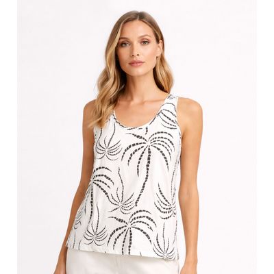 Blusa De Alça Feminina Com Friso Infinita Cor Bege P / Bege