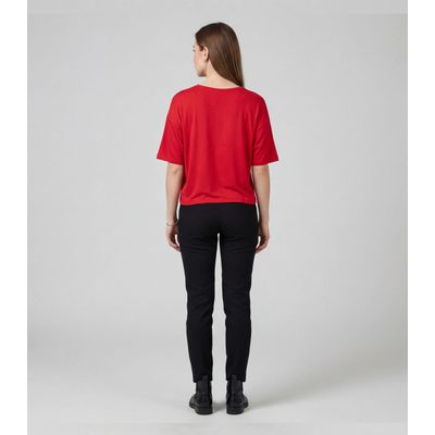 Blusa Feminina Com Estampa Localizada Infinita Cor Vermelho P / Vermelho
