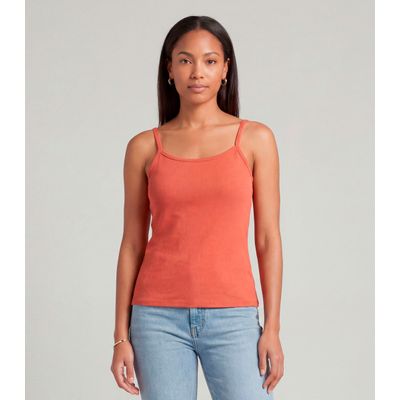 Blusa Feminina Com Alça  Fina Infinita Cor Vermelho P / Vermelho