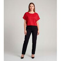 Blusa Feminina Básica Com Manga Curta Infinita Cor Vermelho