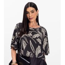 Blusa Feminina em Tecido Infinita Cor Preto