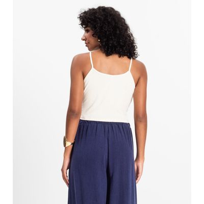 Blusa de alça Infinita Cor Bege GG / Bege
