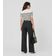 Blusa Feminina Em Tricot Listrado Dianna Bege GG / Bege
