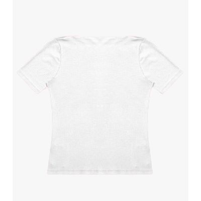 Blusa Feminina Decote Canoa Básica Ribana Rovitex Branco P / Branco