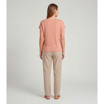 Blusa Feminina em Visco Tricot Infinita Cor Marrom P / Marrom