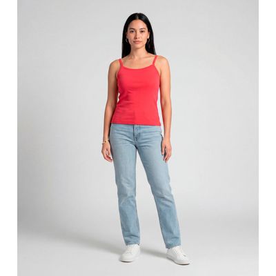 Blusa Feminina Com Alça  Fina Infinita Cor Rosa GG / Rosa