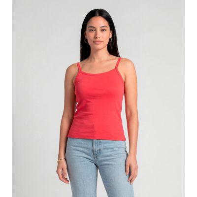 Blusa Feminina Com Alça  Fina Infinita Cor Rosa G / Rosa
