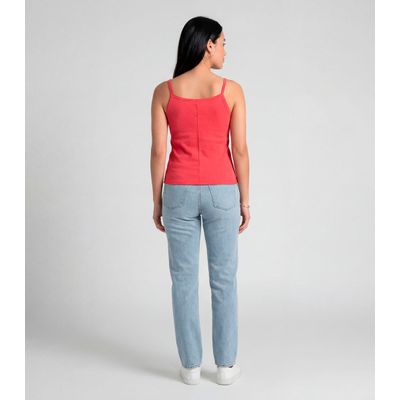 Blusa Feminina Com Alça  Fina Infinita Cor Rosa P / Rosa