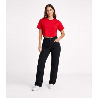 Blusa Feminina Com Manga Deslocada Infinita Cor Vermelho P / Vermelho