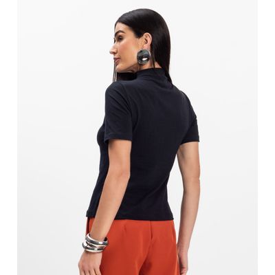 Blusa Feminina Cotton Leve Infinita Cor Preto GG / Preto
