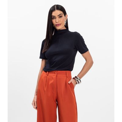 Blusa Feminina Cotton Leve Infinita Cor Preto P / Preto