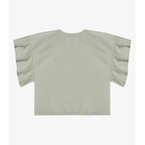 Blusa Feminina Com Manga Franzida Infinita Cor Verde