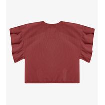 Blusa Feminina Com Manga Franzida Infinita Cor Vermelho