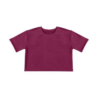Blusa Feminina Básica Malha Suplex Infinita Cor Roxo G / Roxo