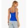 Blusa De Alça Feminina Canelada Rovitex Azul G / Azul