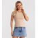 Blusa Feminina Cotton Leve Básica Rovitex Bege P / Bege