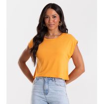 Blusa Básica Feminina Viscotorcion Rovitex Marrom
