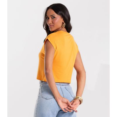 Blusa Básica Feminina Viscotorcion Rovitex Marrom GG / Marrom