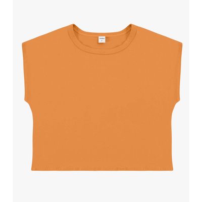 Blusa Básica Feminina Viscotorcion Rovitex Marrom P / Marrom