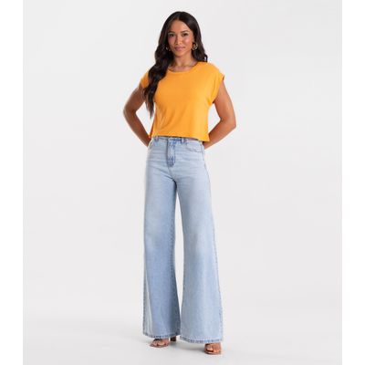 Blusa Básica Feminina Viscotorcion Rovitex Marrom G / Marrom