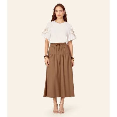 Blusa Feminina Com Bordado E Manga Raglan Endless Bege GG / Bege