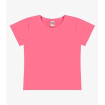 Blusa Básica Infantil Cotton Leve Rovi Kids Rosa