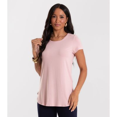 Blusa Feminina Andorra Flamê Básica Rovitex Rosa GG / Rosa