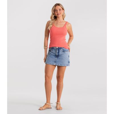 Blusa De Alca Básica Feminina Rovitex Laranja GG / Laranja