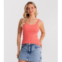 Blusa De Alca Básica Feminina Rovitex Laranja