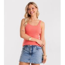 Blusa De Alca Básica Feminina Rovitex Laranja