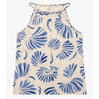Blusa Feminina Com Alça Meia Malha Rovitex Azul G / Azul
