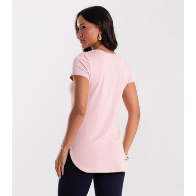 Blusa Feminina Andorra Flamê Básica Rovitex Rosa M / Rosa