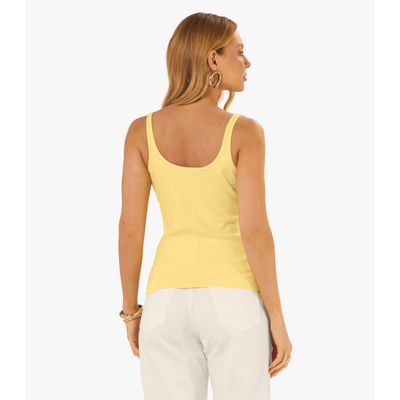 Blusa De Alca Básica Feminina Rovitex Amarelo P / Amarelo