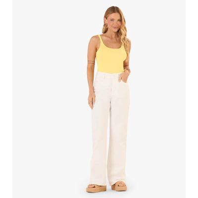 Blusa De Alca Básica Feminina Rovitex Amarelo M / Amarelo