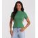 Blusa Feminina Básica Em Ribana Com Gola Rovitex Verde G / Verde