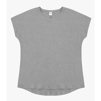 Blusa Feminina Canelada Rovitex Cinza M / Cinza