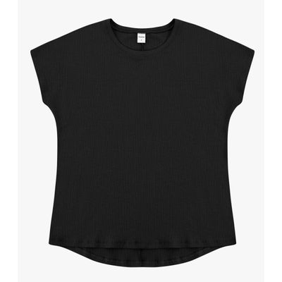 Blusa Feminina Canelada Rovitex Preto P / Preto
