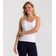 Blusa De Alça Feminina Canelada Rovitex Branco P / Branco