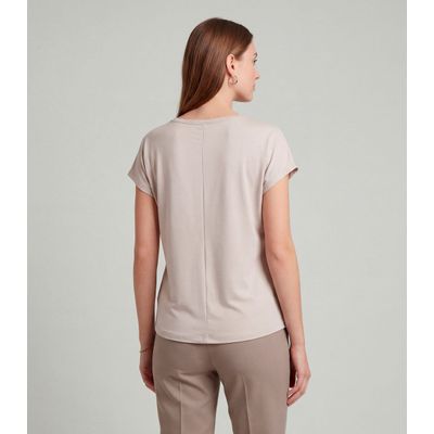 Blusa Feminina em Malha Infinita Cor Marrom GG / Marrom