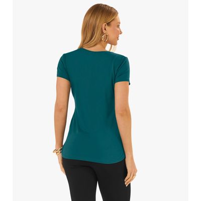 Blusa Feminina Andorra Flamê Básica Rovitex Verde P / Verde